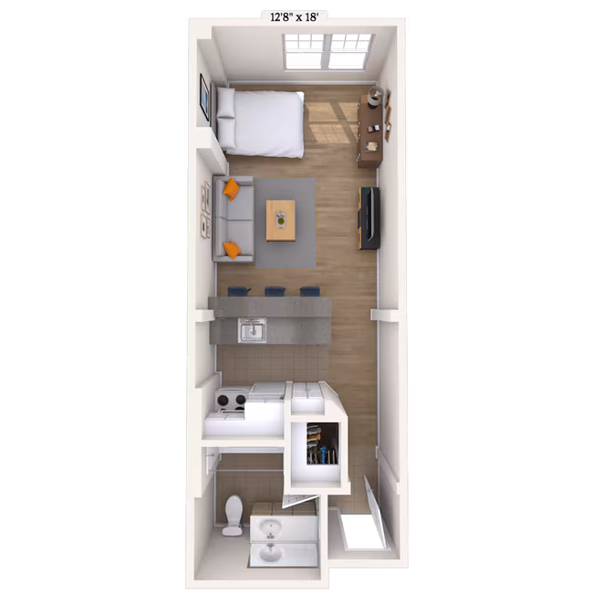 Unit 201B 205A floor plan